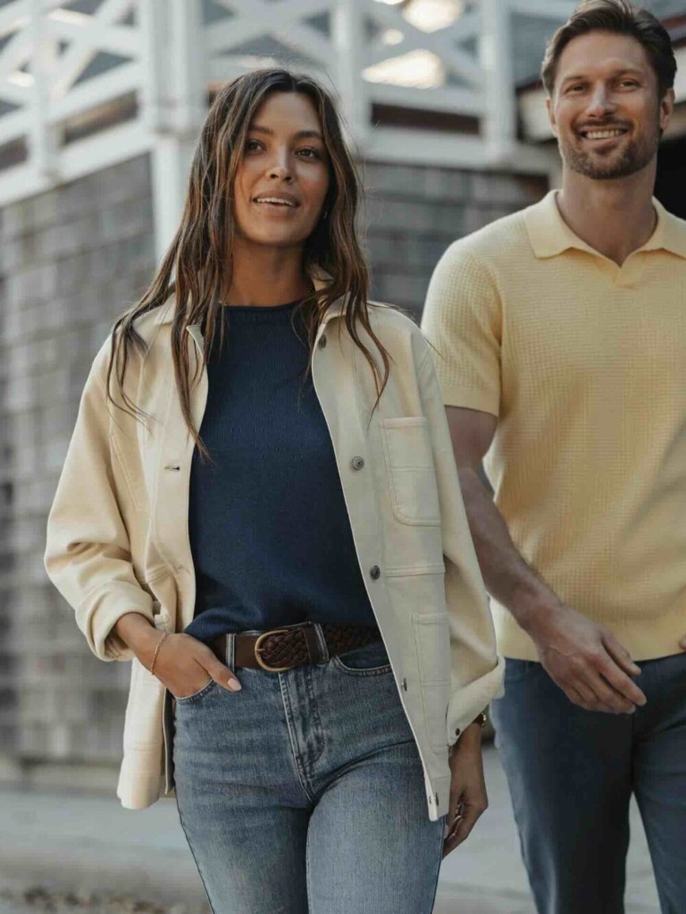 The Normal Brand Comfort Terry Chore Coat in Cream
